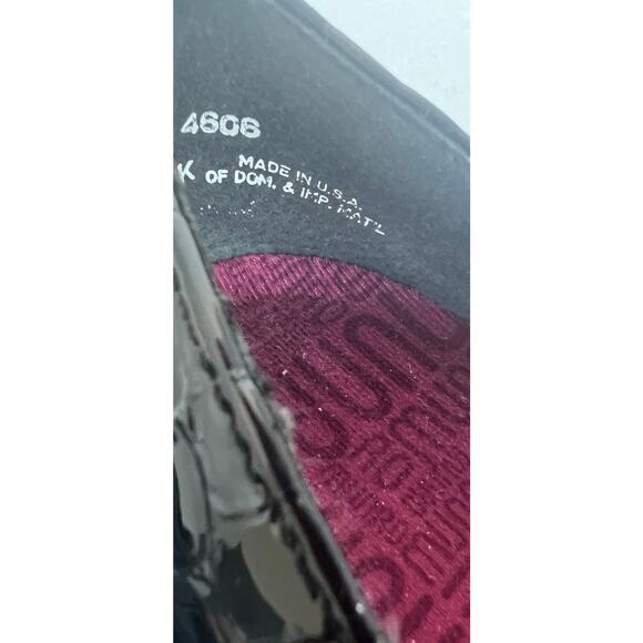 Munro Billee Blue/Black Leather/Stretch Fabric Closed Toe Classic Pump Shoes 9W - Picture 11 of 12